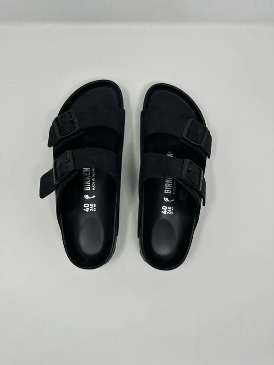 Birkenstock Women’s Arizona Exquisite Black Suede Sandals New with Tags - Picture 7 of 11